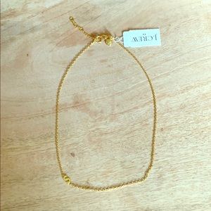 NWT J. Crew Factory Petite Initial Pendant (S)